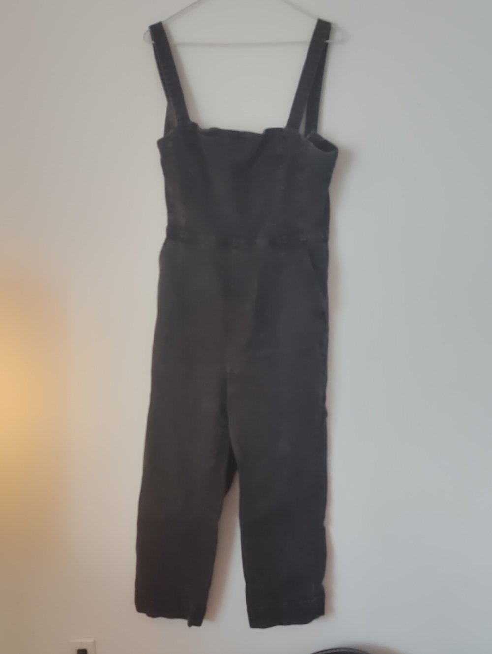 Black Women's Strappy denim Jumpsuit